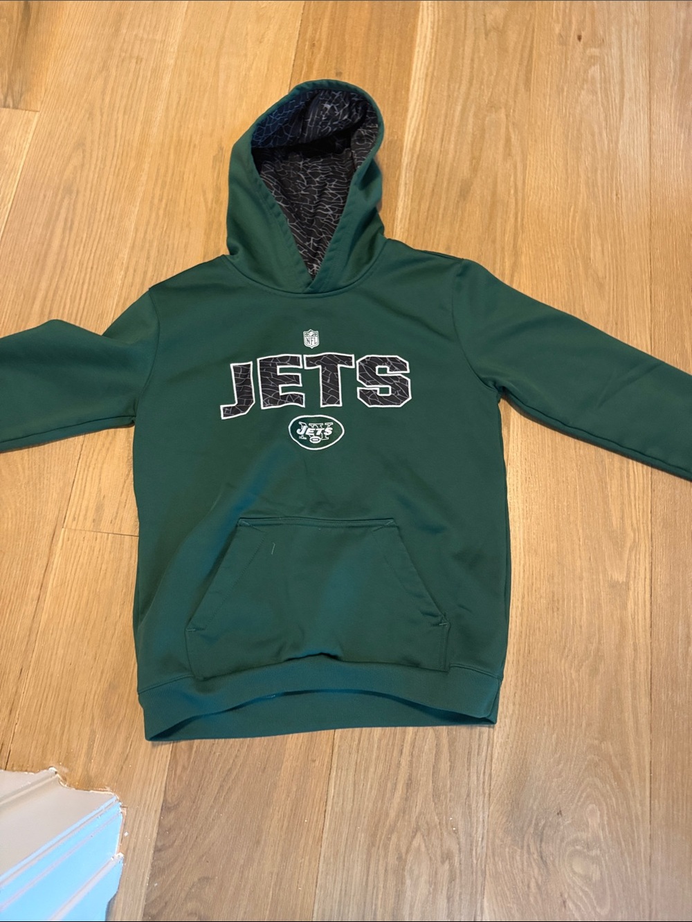 NFL Green Kids New York Jets Pullover Hoodie with Logo